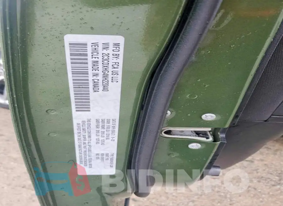 2C3CDXHG4NH220440 Photo# 12