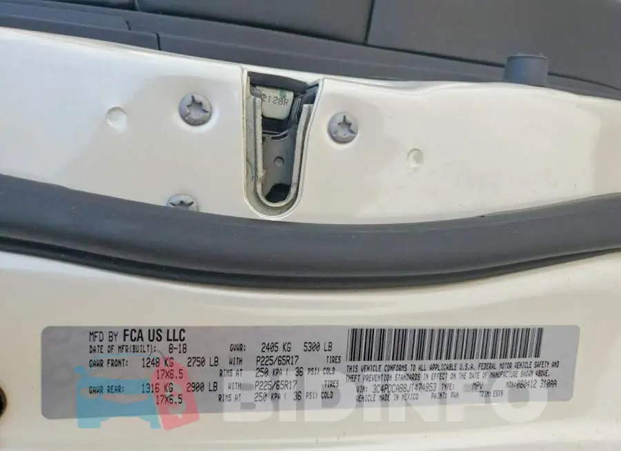 3C4PDCAB8JT474853 Photo# 14
