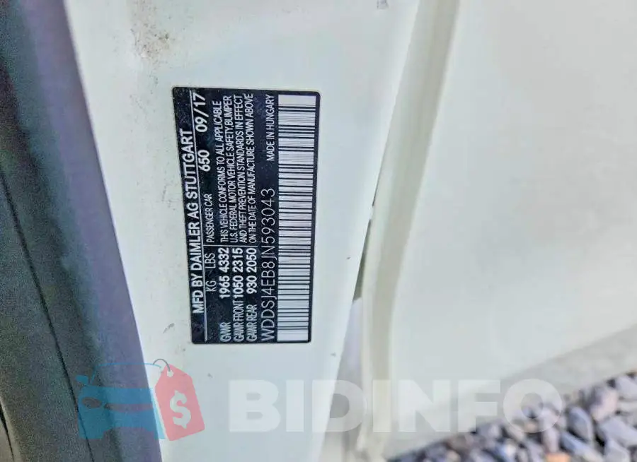 WDDSJ4EB8JN593043 Photo# 13