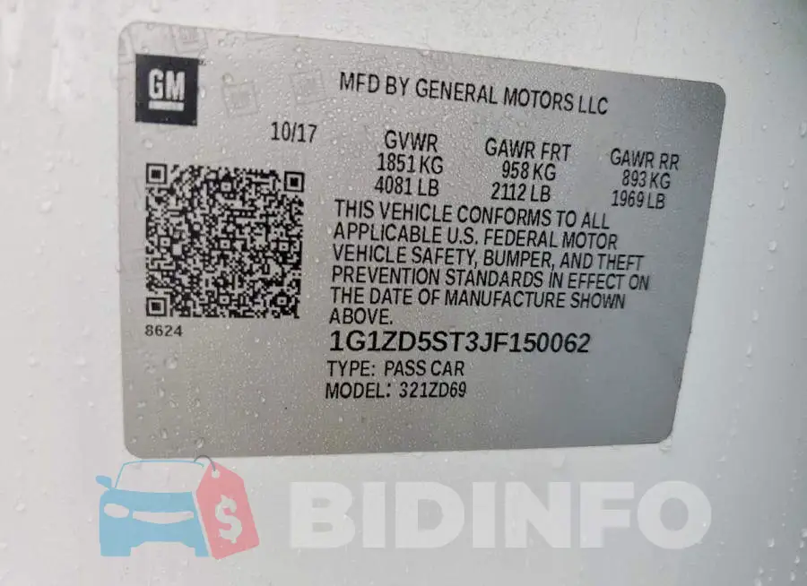 1G1ZD5ST3JF150062 Photo# 12