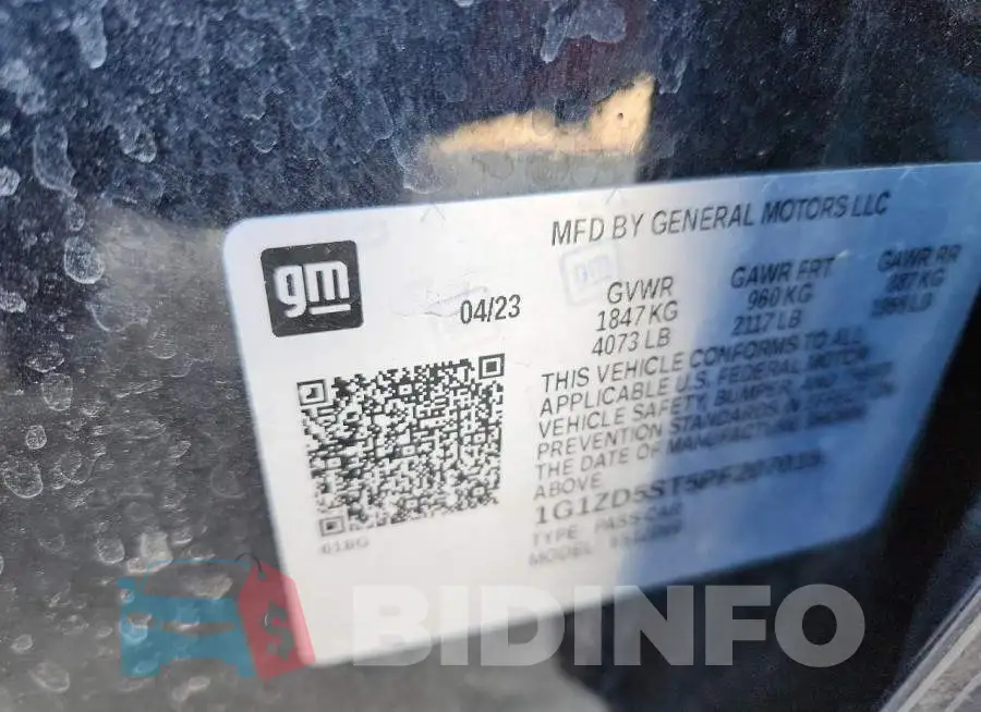 1G1ZD5ST5PF207015 Photo# 12