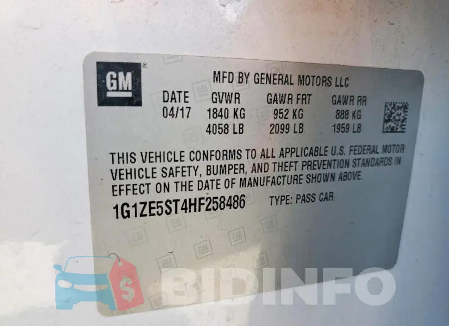 1G1ZE5ST4HF258486 Photo# 12