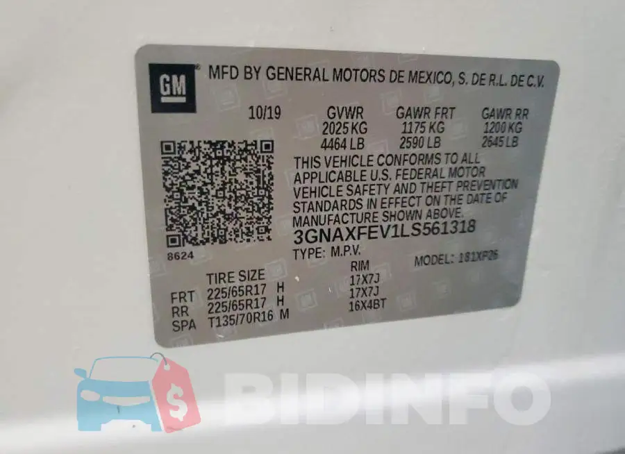3GNAXFEV1LS561318 Photo# 13