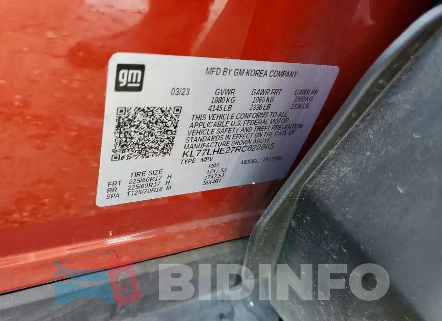 KL77LHE27RC022665 Photo# 13