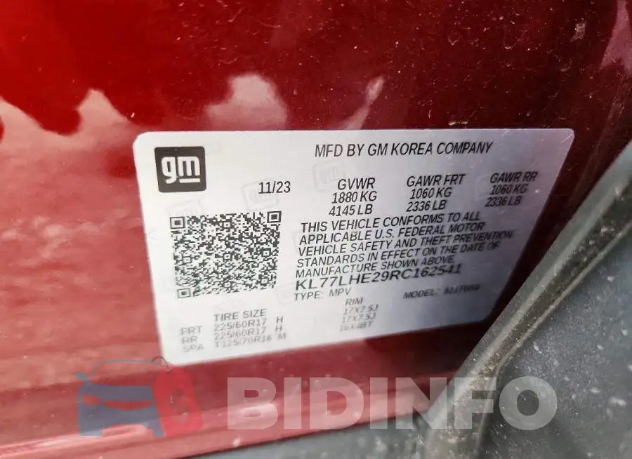 KL77LHE29RC162541 Photo# 13