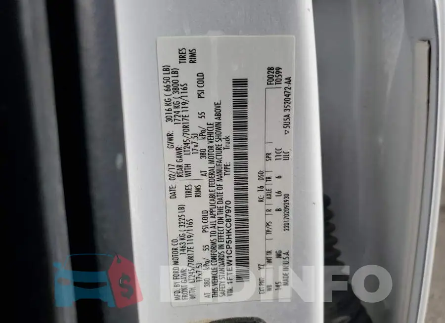 1FTEW1CP5HKC87970 Photo# 12