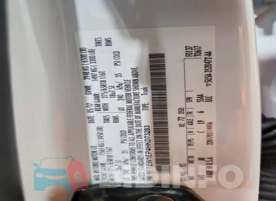 1FTEW1EP4HKD73283 Photo# 12