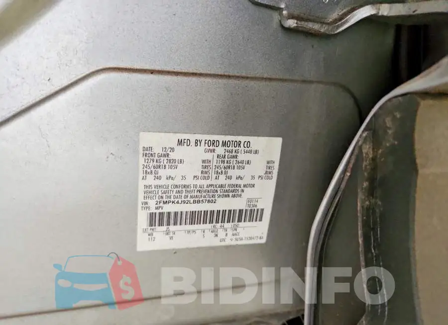 2FMPK4J92LBB57802 Photo# 12