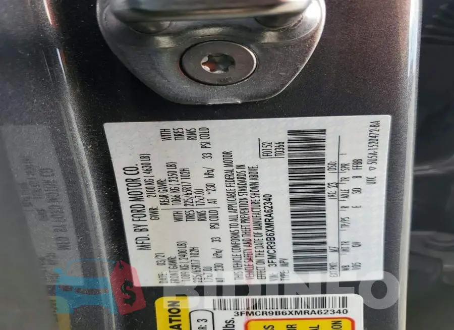 3FMCR9B6XMRA62340 Photo# 13