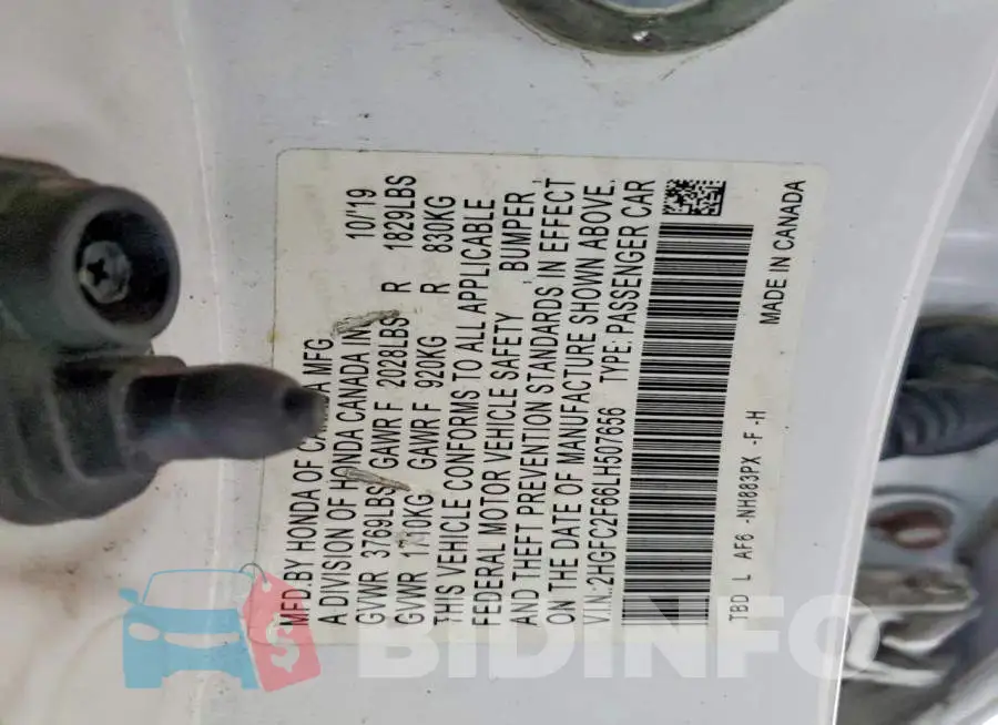 2HGFC2F66LH507656 Photo# 13
