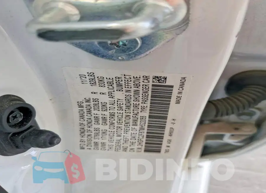 2HGFC2F87MH522055 Photo# 12