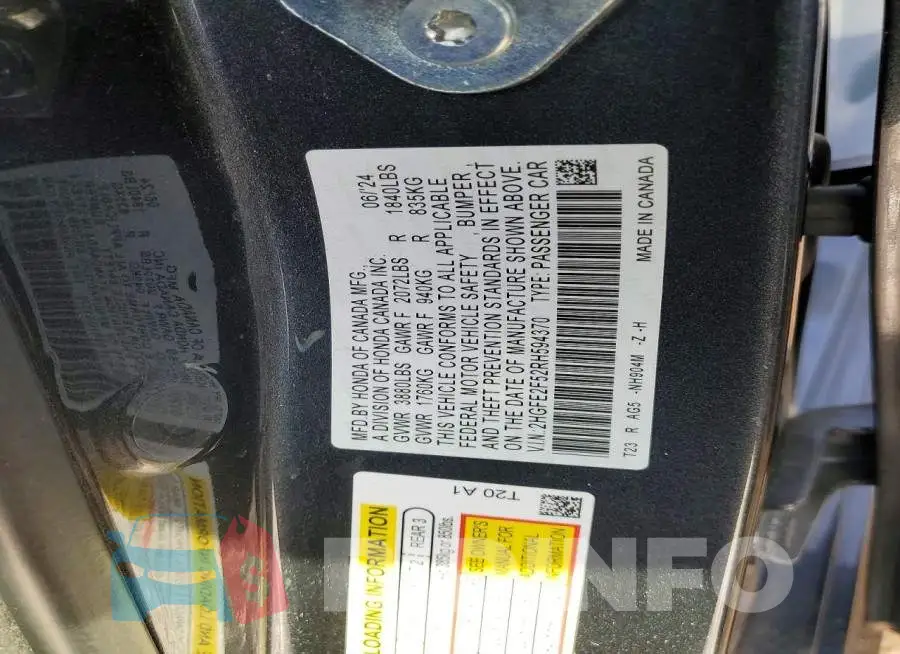 2HGFE2F52RH594370 Photo# 12