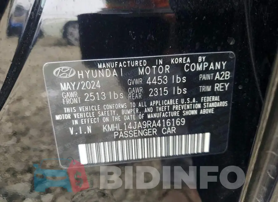 KMHL14JA9RA416169 Photo# 13