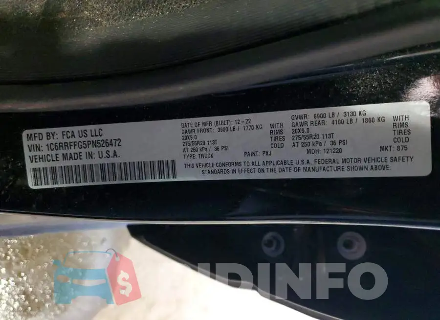 1C6RRFFG5PN526472 Photo# 13