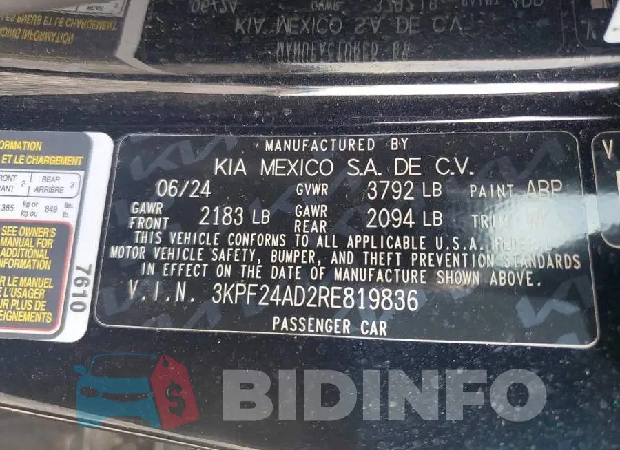 3KPF24AD2RE819836 Photo# 12