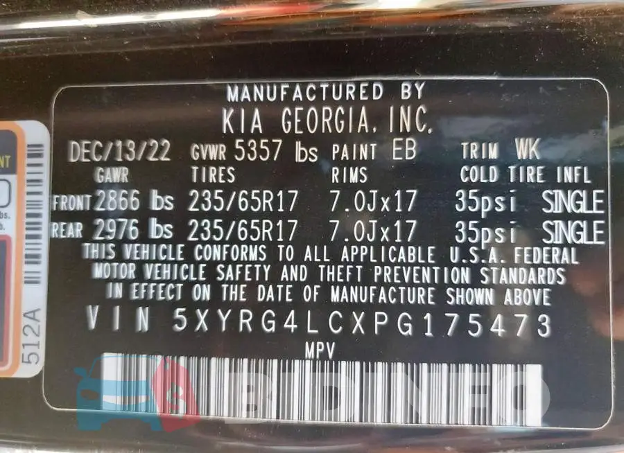 5XYRG4LCXPG175473 Photo# 12
