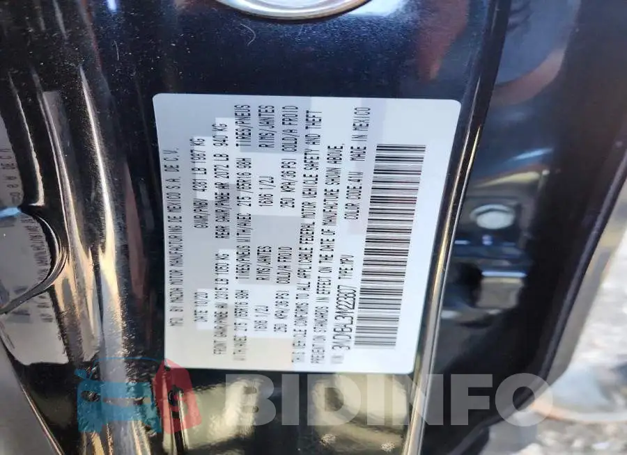 3MVDMBAL3MM223807 Photo# 12