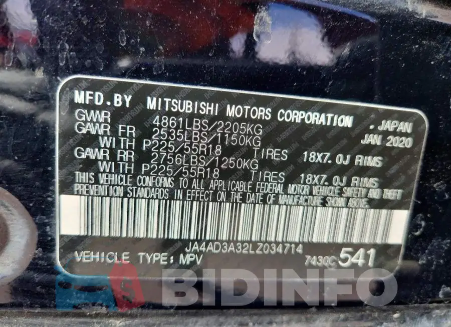 JA4AD3A32LZ034714 Photo# 14