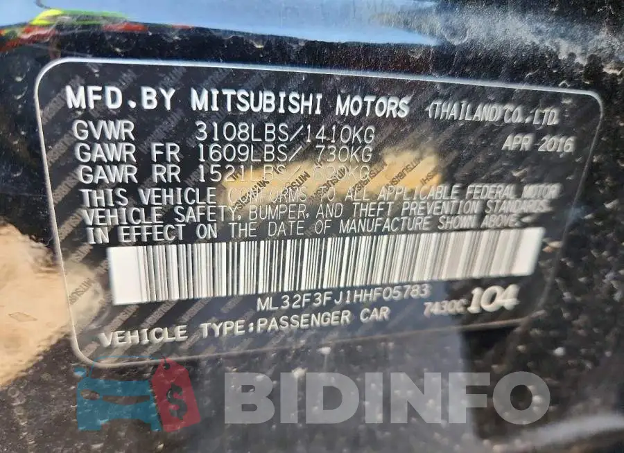 ML32F3FJ1HHF05783 Photo# 12