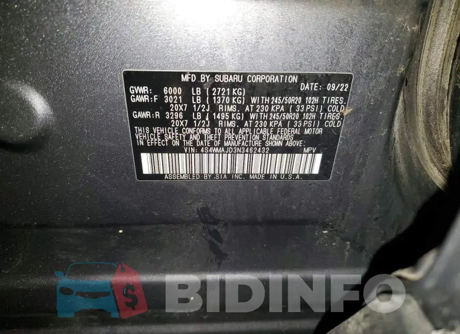 4S4WMAJD3N3462432 Photo# 13
