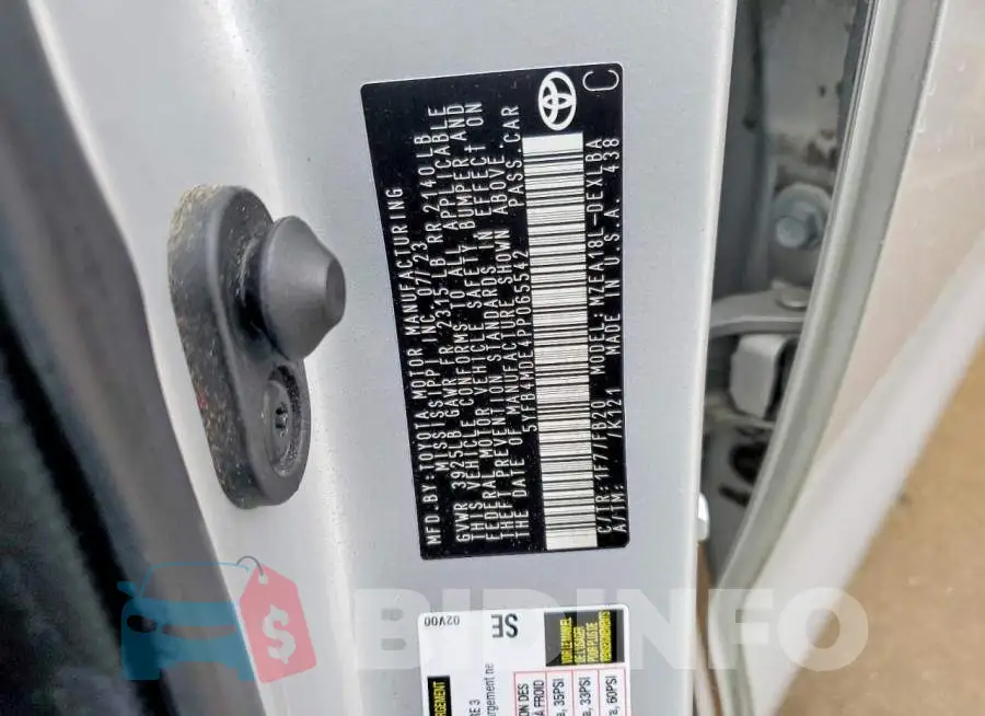 5YFB4MDE4PP065542 Photo# 13
