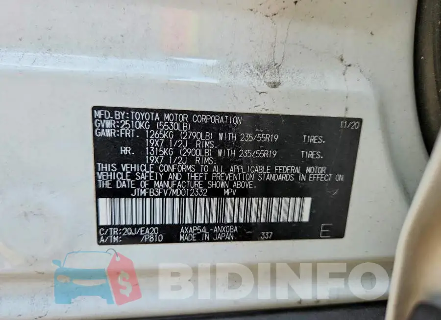 JTMFB3FV7MD012332 Photo# 12