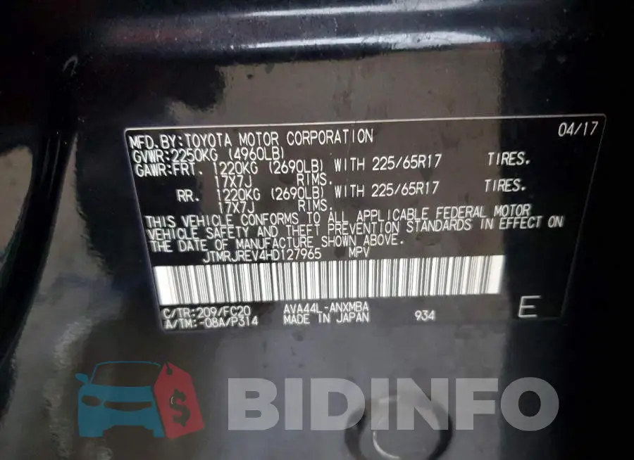 JTMRJREV4HD127965 Photo# 13