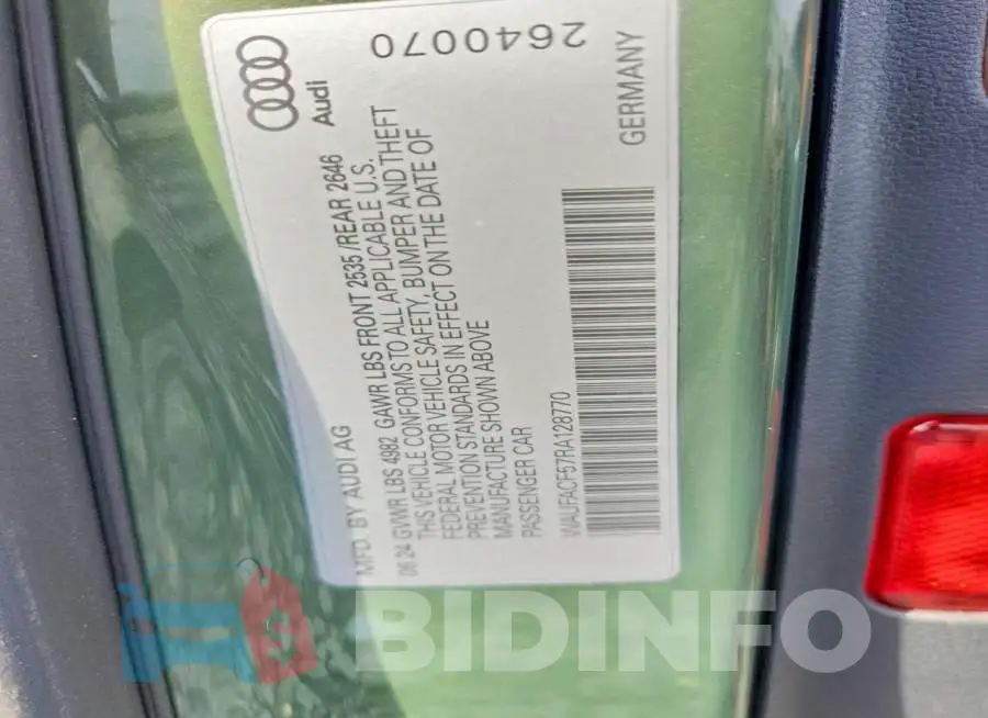 WAUFACF57RA128770 Photo# 12