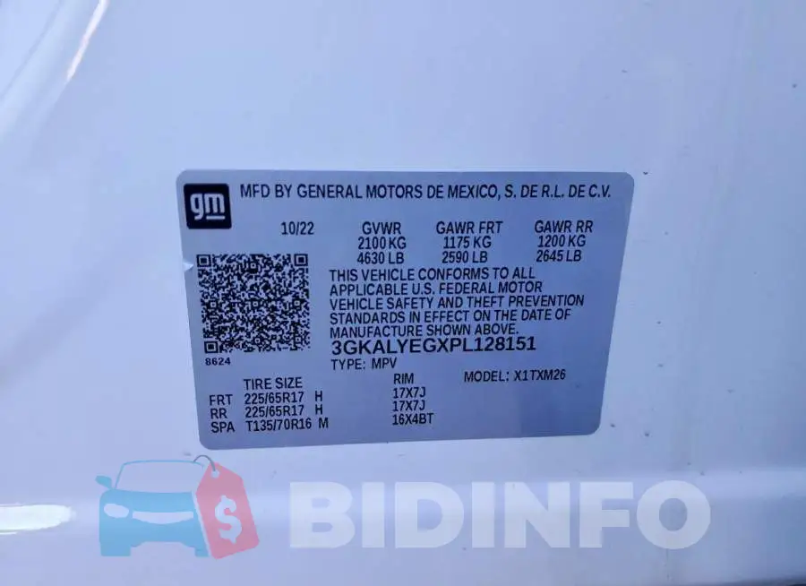 3GKALYEGXPL128151 Photo# 13