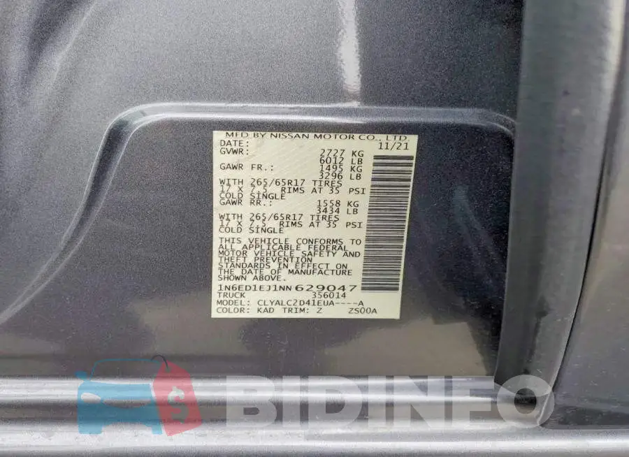 1N6ED1EJ1NN629047 Photo# 12