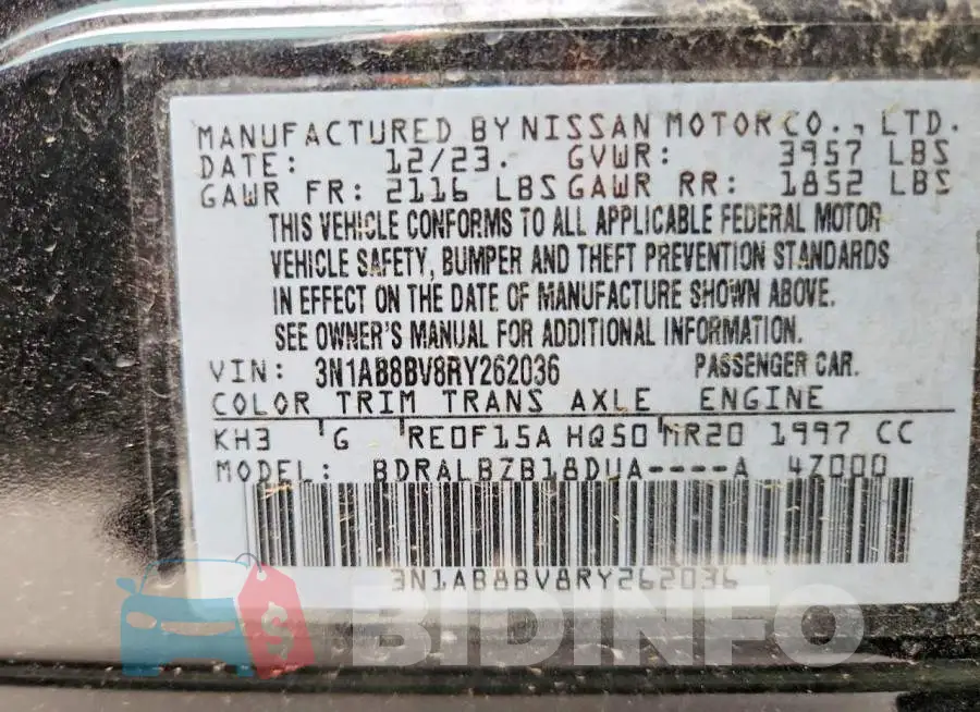 3N1AB8BV8RY262036 Photo# 12