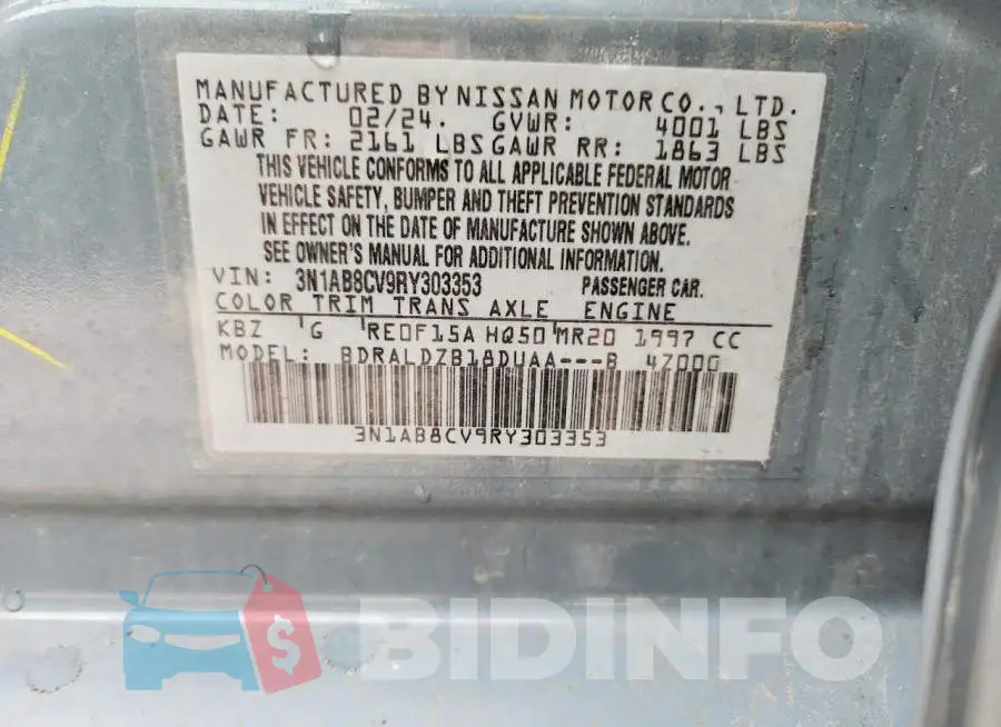 3N1AB8CV9RY303353 Photo# 12