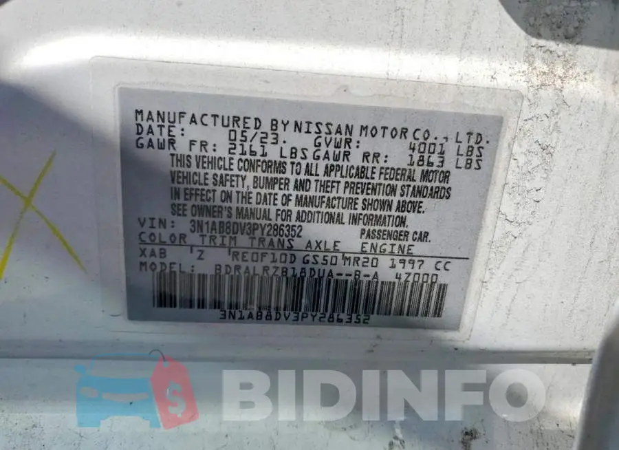 3N1AB8DV3PY286352 Photo# 13