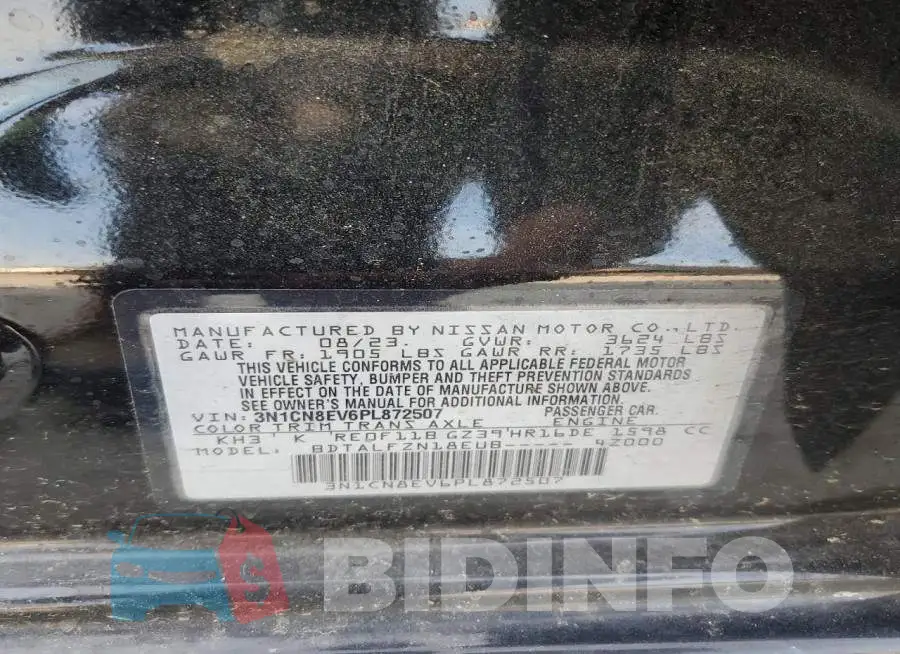 3N1CN8EV6PL872507 Photo# 12