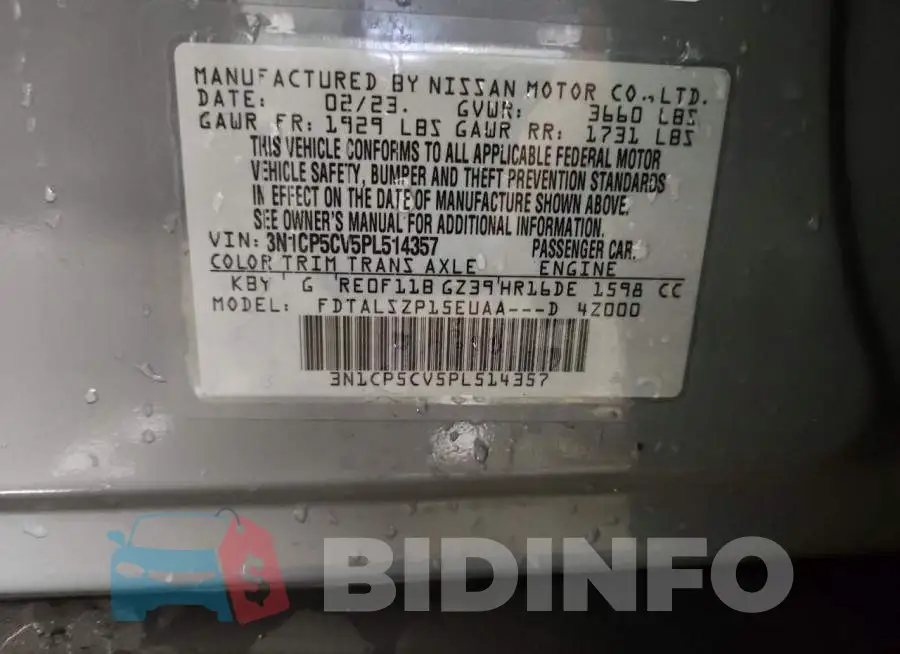 3N1CP5CV5PL514357 Photo# 12