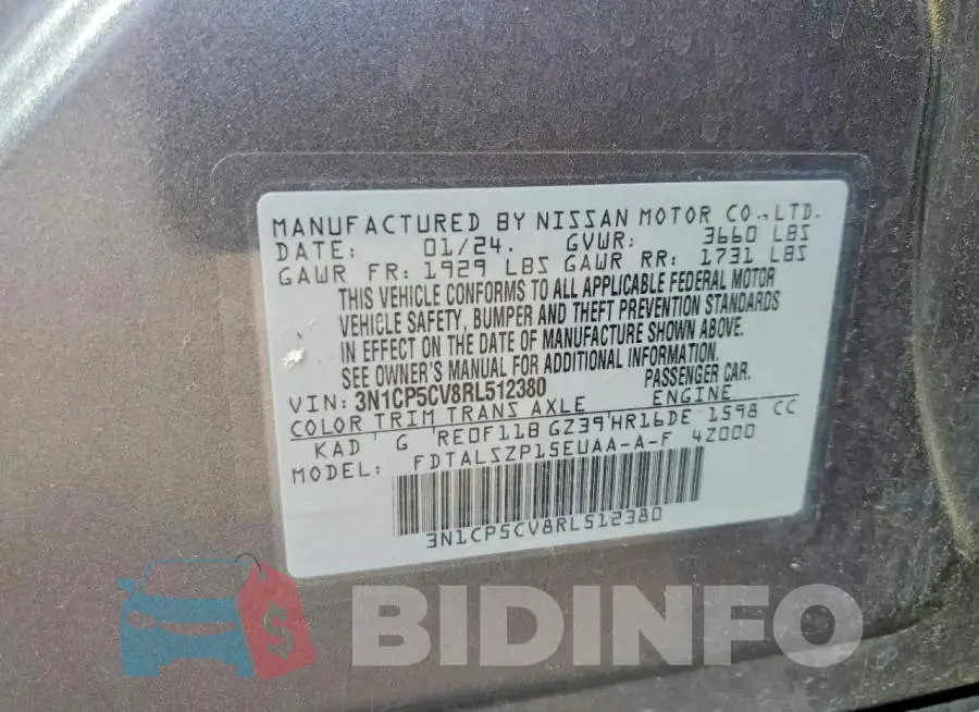 3N1CP5CV8RL512380 Photo# 13