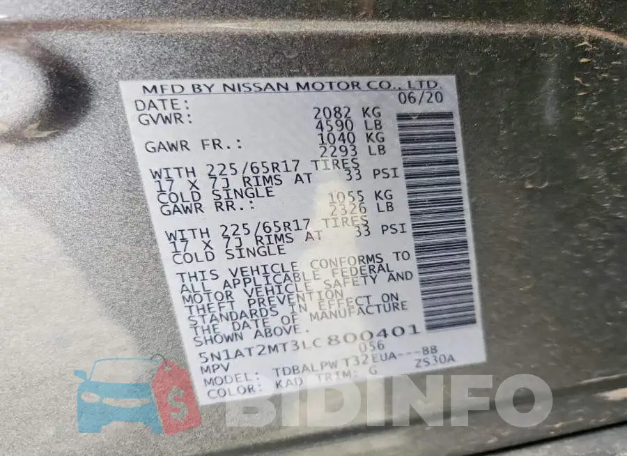 5N1AT2MT3LC800401 Photo# 13