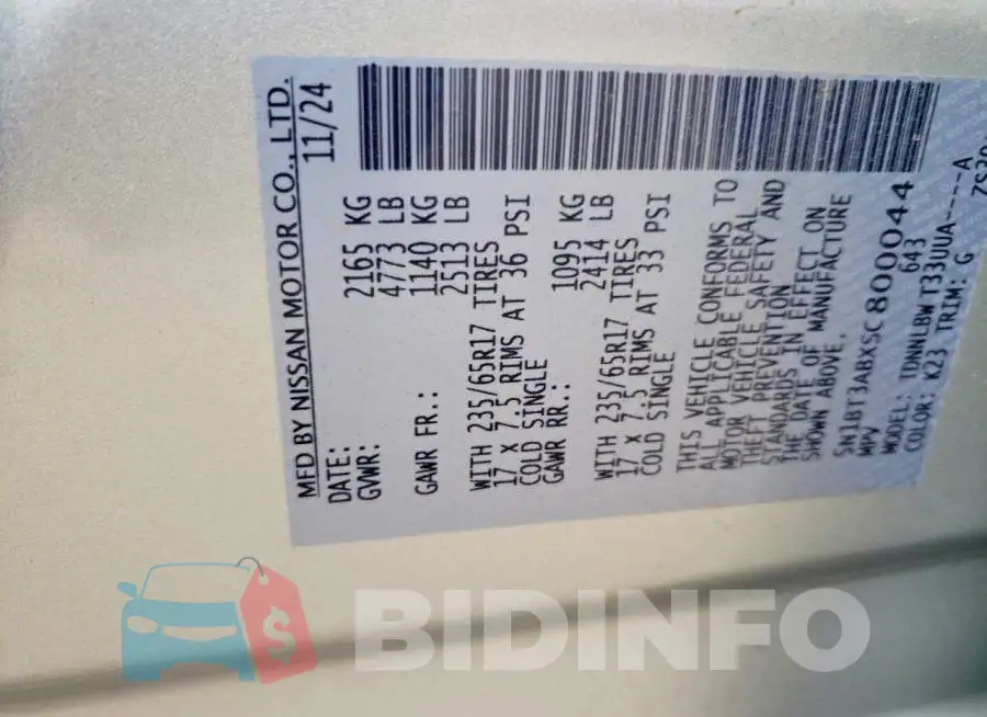 5N1BT3ABXSC800044 Photo# 13