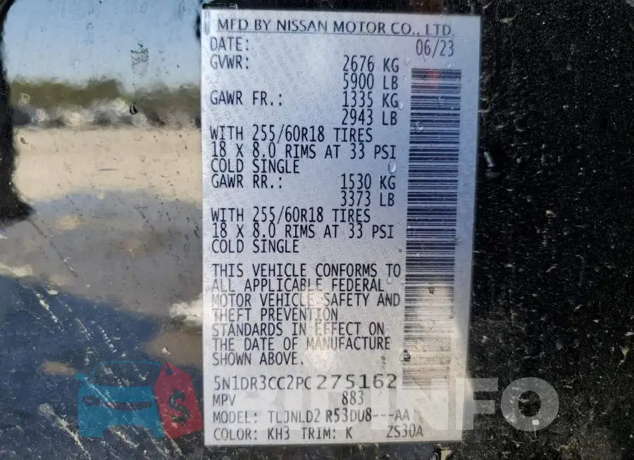 5N1DR3CC2PC275162 Photo# 13