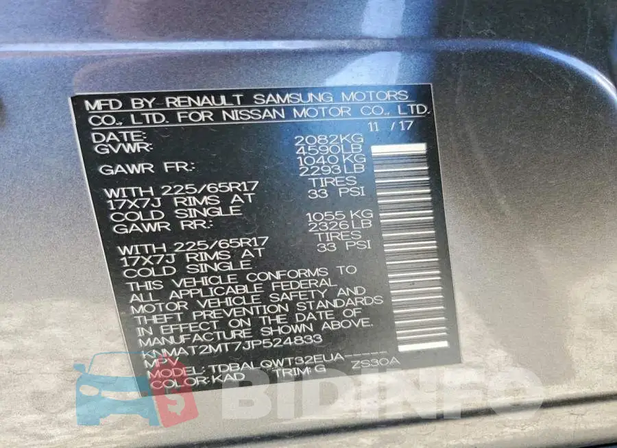 KNMAT2MT7JP524833 Photo# 13