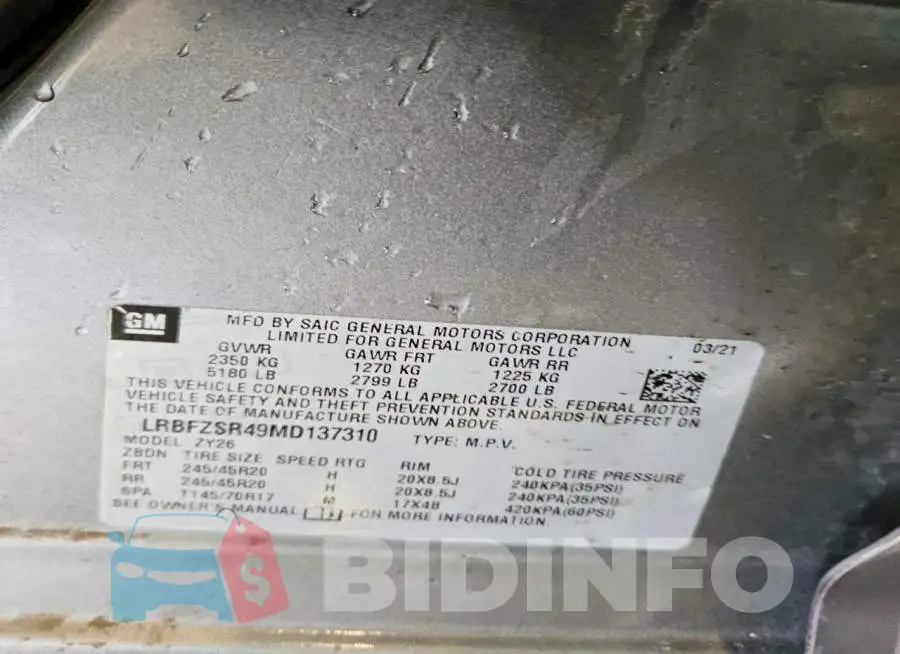 LRBFZSR49MD137310 Photo# 13