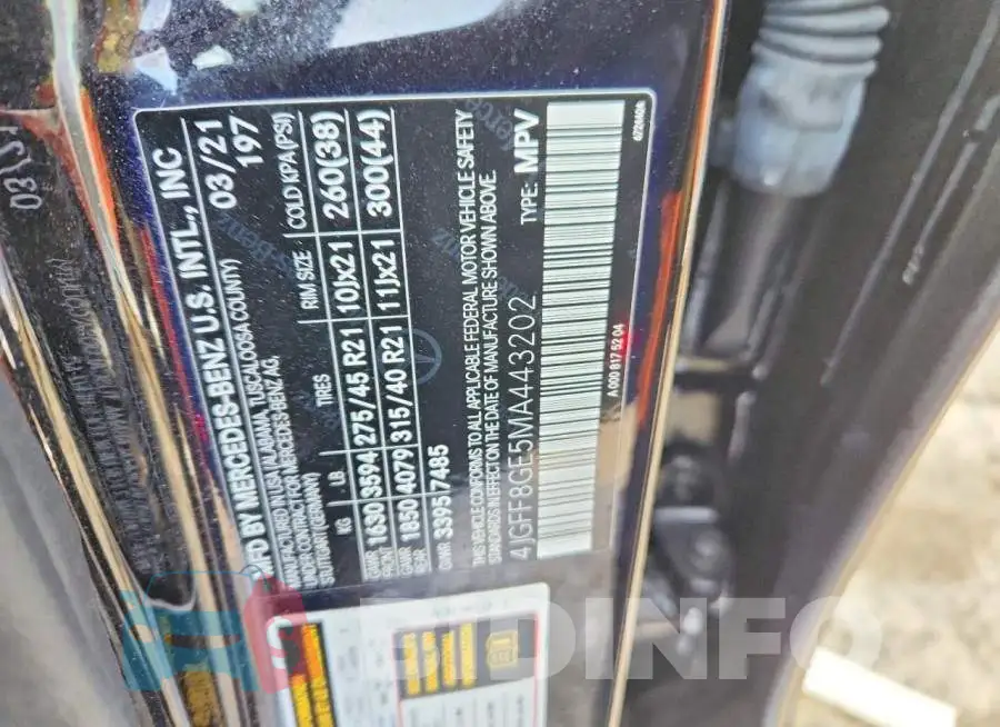 4JGFF8GE5MA443202 Photo# 14
