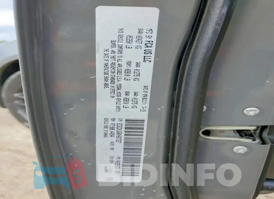2C3CDXJG6KH697327 Photo# 12