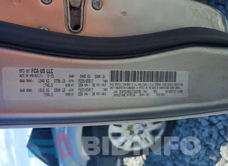 3C4PDCAB2JT426796 Photo# 13