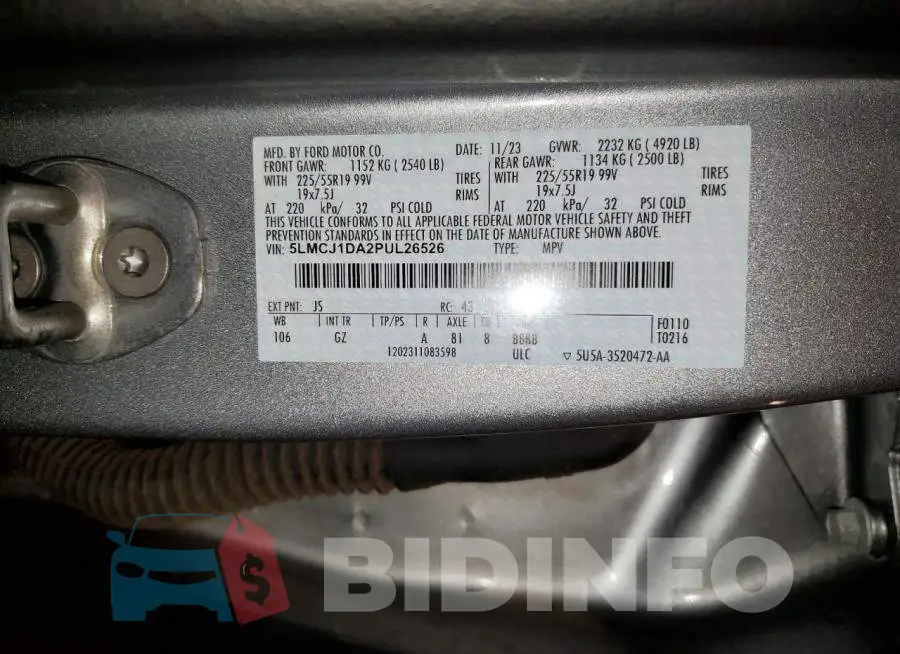 5LMCJ1DA2PUL26526 Photo# 13
