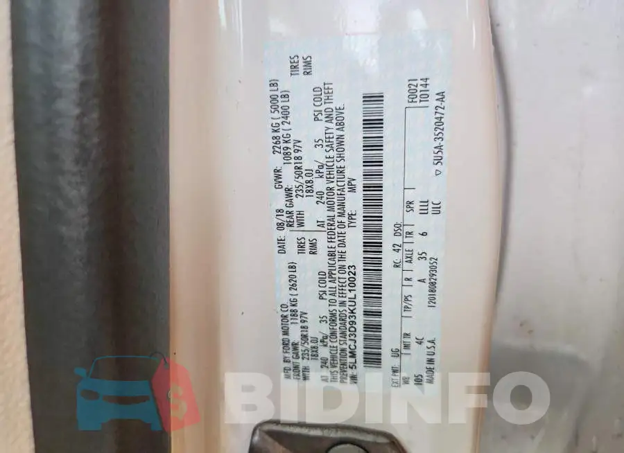 5LMCJ3D93KUL10023 Photo# 13