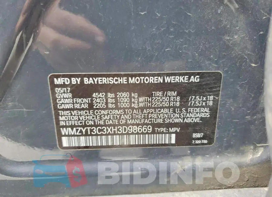 WMZYT3C3XH3D98669 Photo# 12