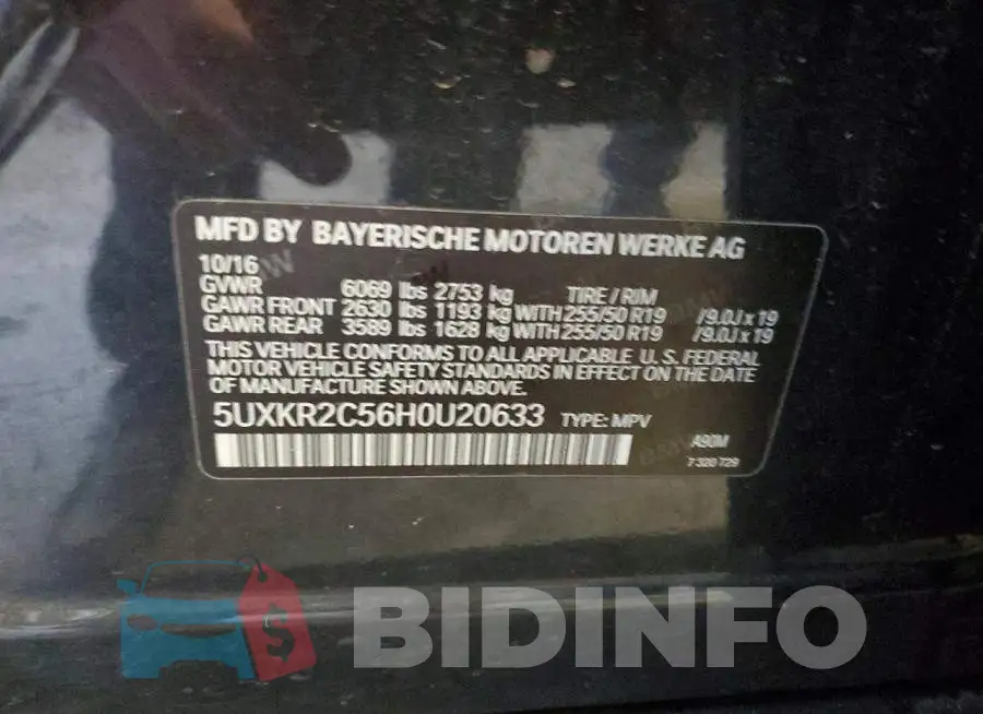 5UXKR2C56H0U20633 Photo# 13