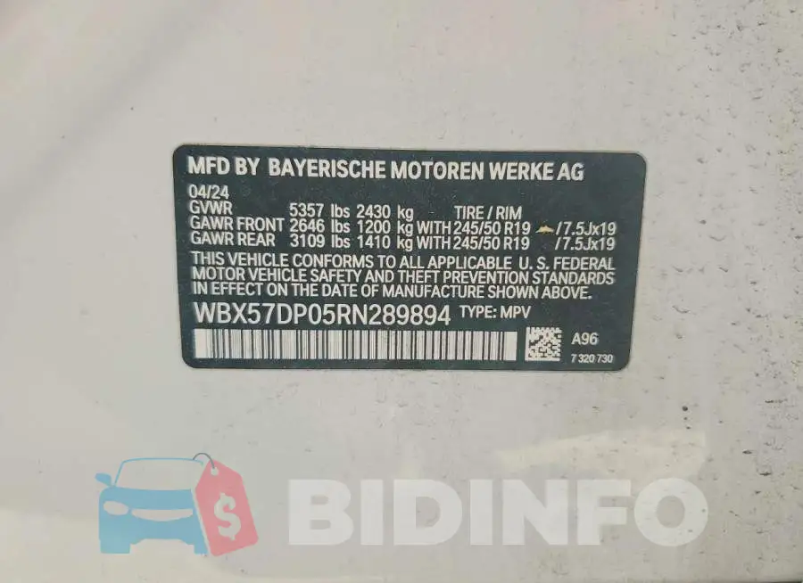 WBX57DP05RN289894 Photo# 13