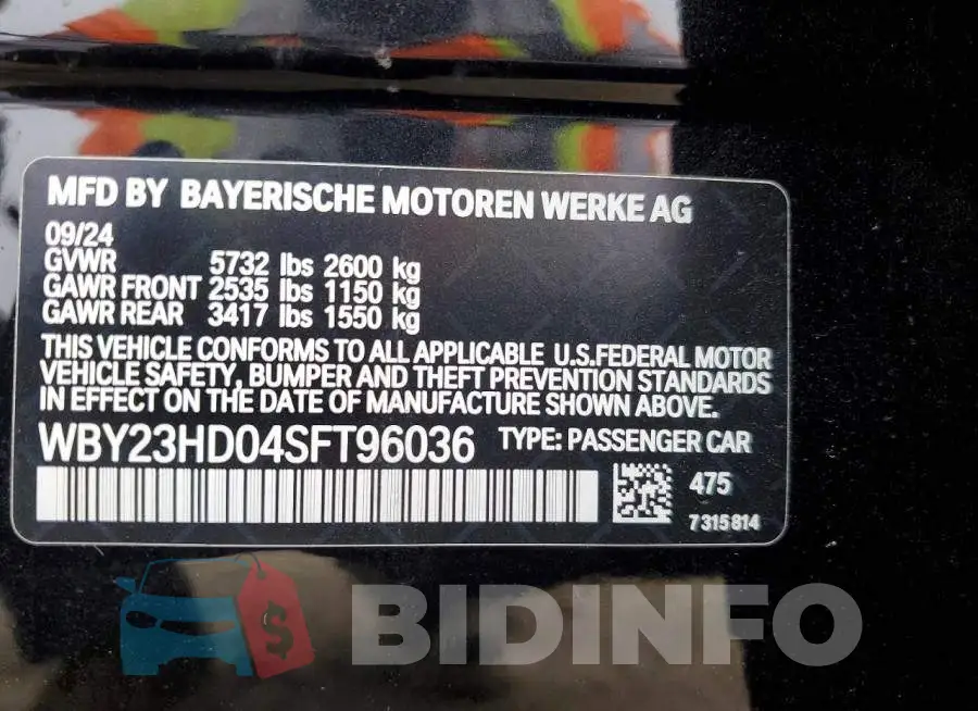 WBY23HD04SFT96036 Photo# 12